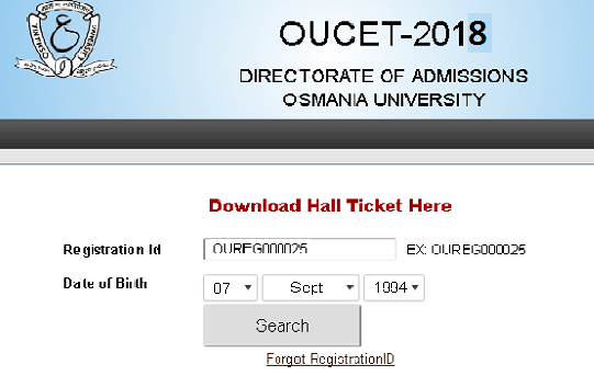 Osmania University Center For Distance Education MCA 1st To 3rd Year Aug 2018 Exam Hall Tickets