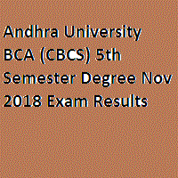 Andhra University UG Results Oct/Nov 2020 (BA, B.Com, B.Sc)