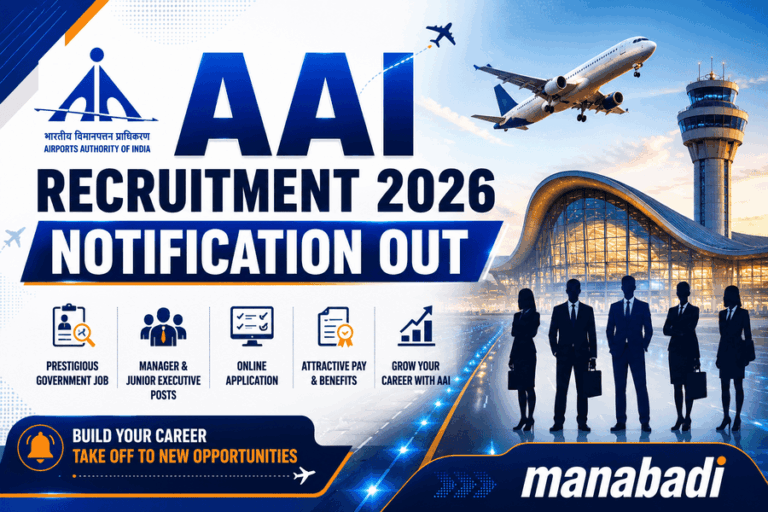 AAI Recruitment 2026 Notification Out: Apply for 389 Manager & JE Posts at Manabadi