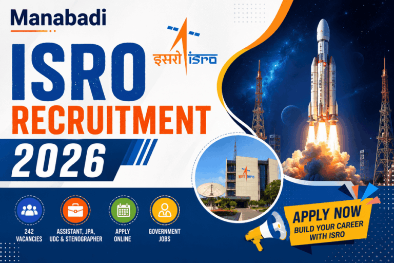 ISRO Recruitment 2026: Apply Online for 242 Assistant, UDC, JPA & Stenographer Posts | Eligibility, Salary & Last Date