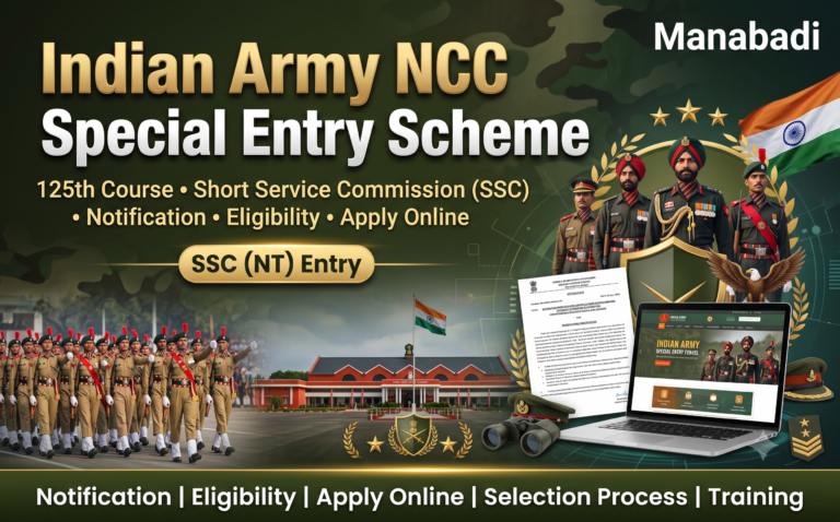 Indian Army NCC Special Entry Scheme 125th Course 2026 Notification Out: Apply Online, Eligibility & Last Date