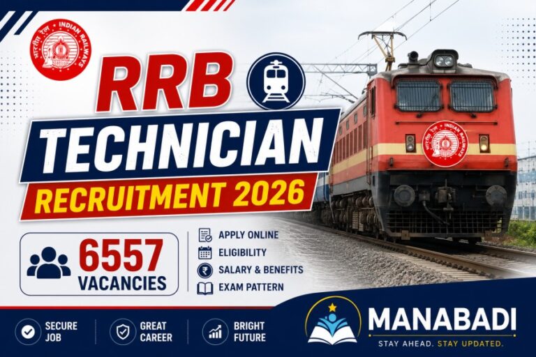 RRB Technician Recruitment 2026: 6557 Vacancies, Apply Online, Eligibility, Salary, Last Date & Notification PDF