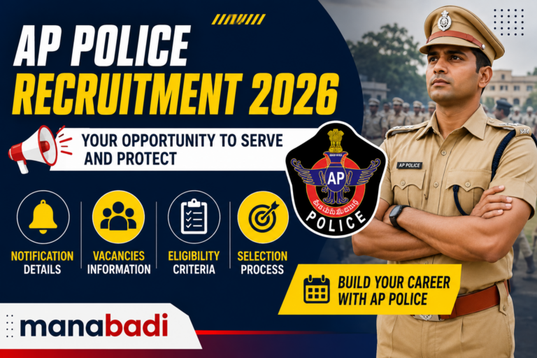 AP Police Recruitment 2026: Notification, Vacancies, Eligibility, and Selection Process
