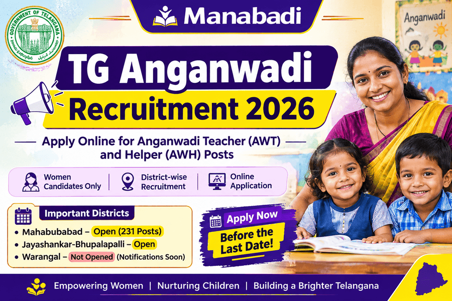 TG Anganwadi Recruitment 2026