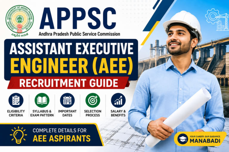 APPSC Assistant Executive Engineer (AEE) Recruitment Guide at Manabadi