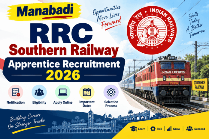 RRC Southern Railway Apprentice Recruitment 2026 RRC Southern Railway Apprentice Recruitment 2026