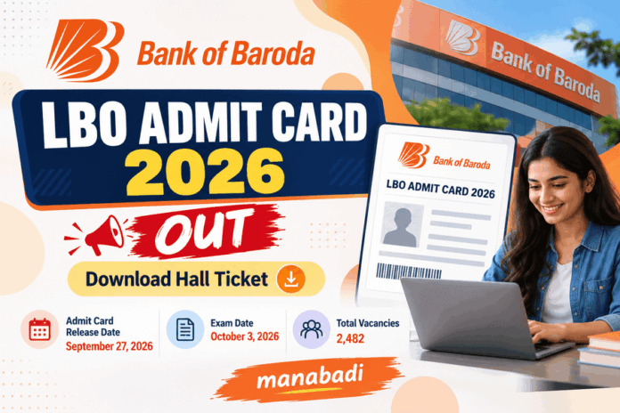 Bank of Baroda LBO Admit Card 2026