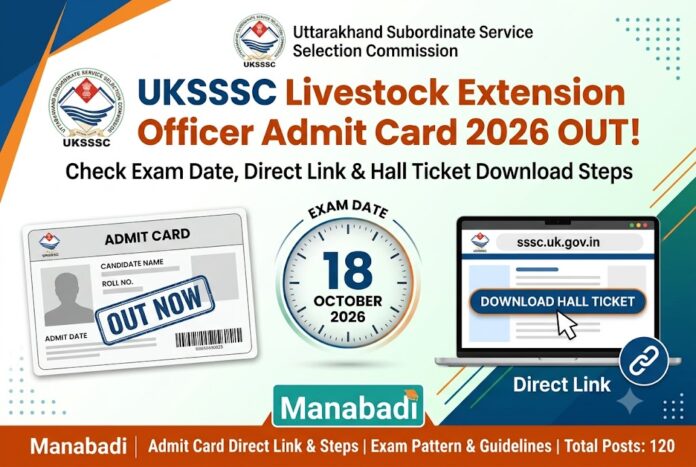 UKSSSC LEO Admit Card